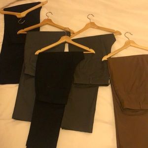 5 PAIRS of barely worn Uniqlo mens slim fit chino. 34x32 length.
